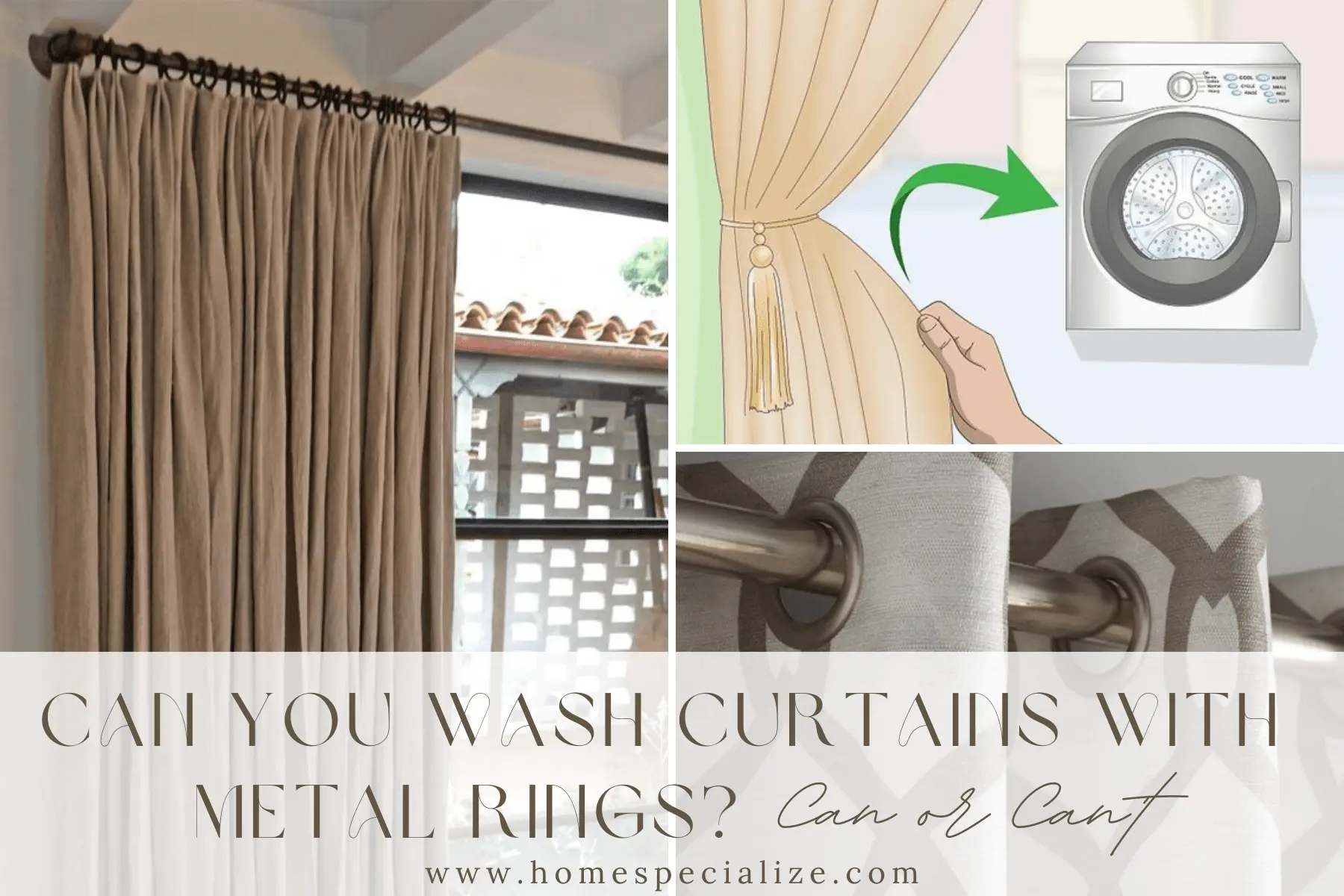 Can You Wash Curtains with Metal Rings
