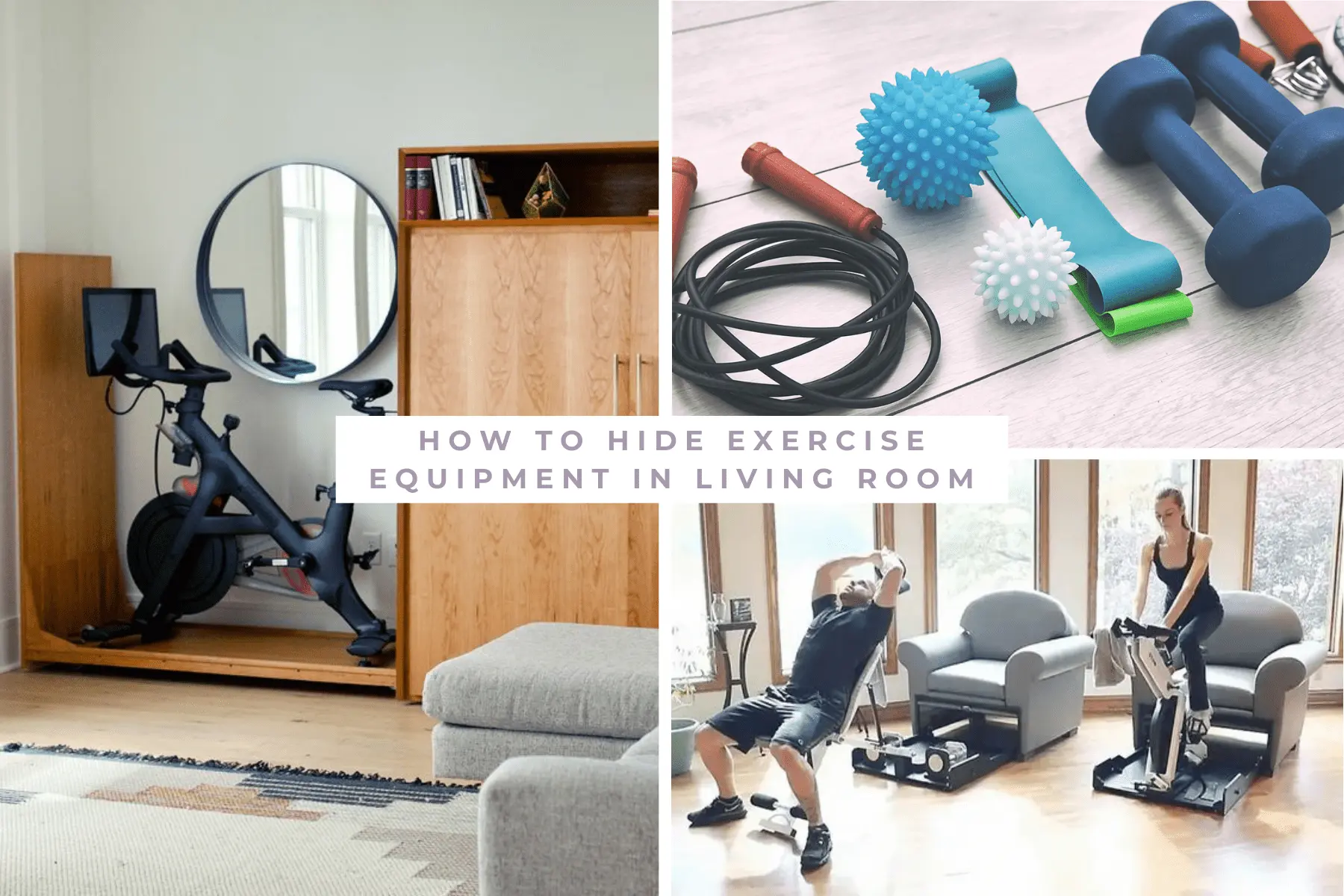 How to Hide Exercise Equipment in Living Room