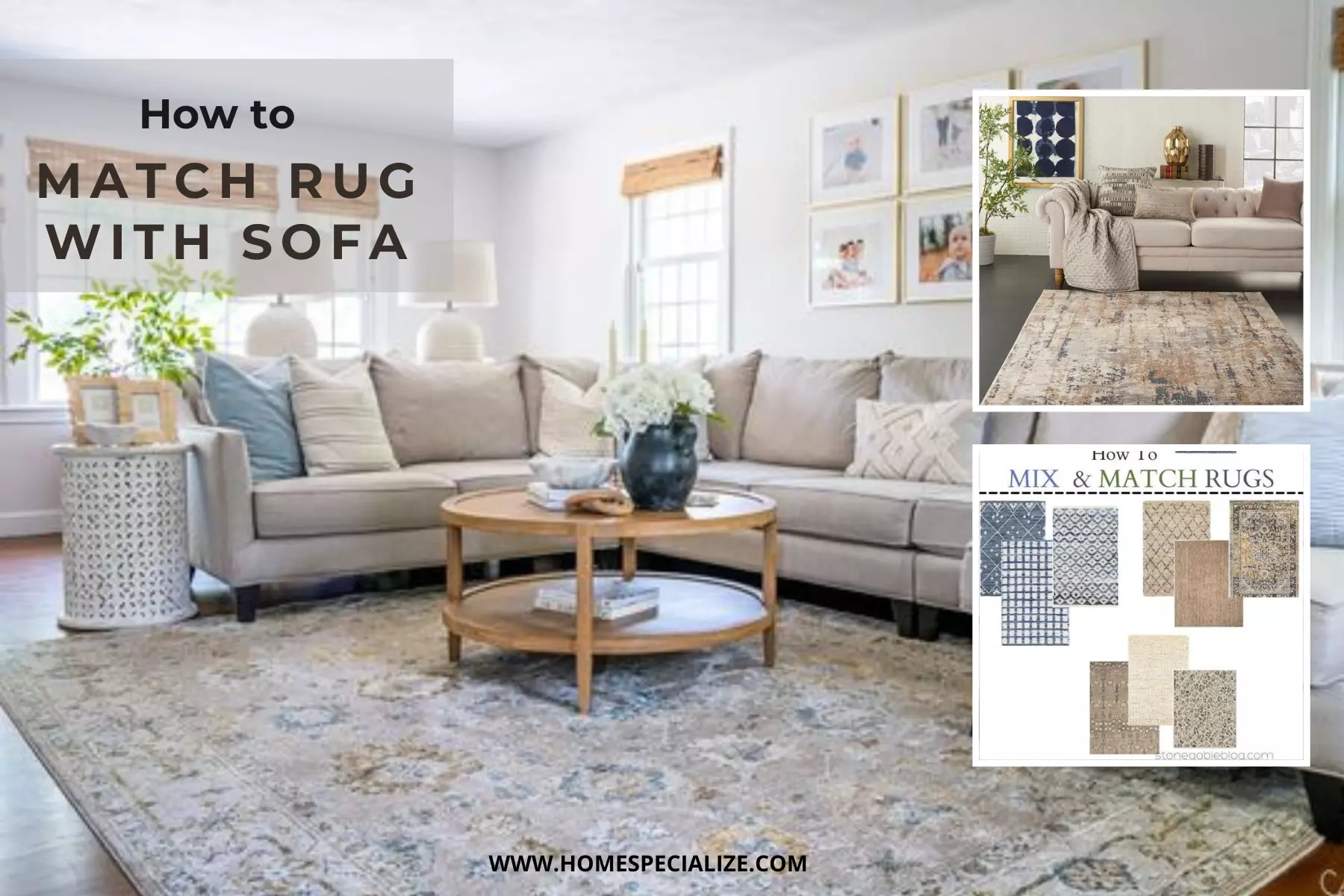 How to Match Rug with Sofa