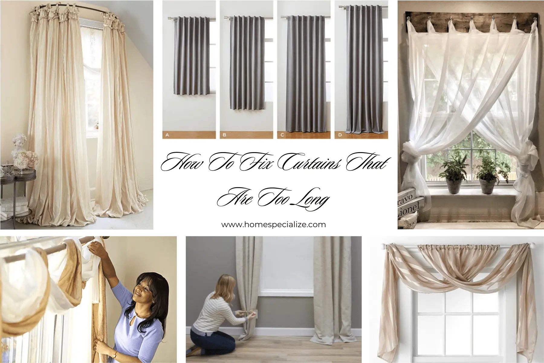 How to fix curtains that are too long