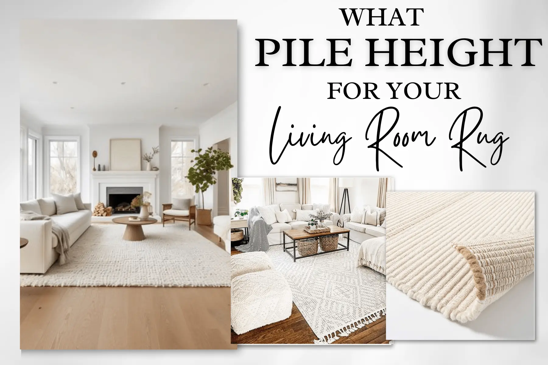 What Pile Height for Your Living Room Rug