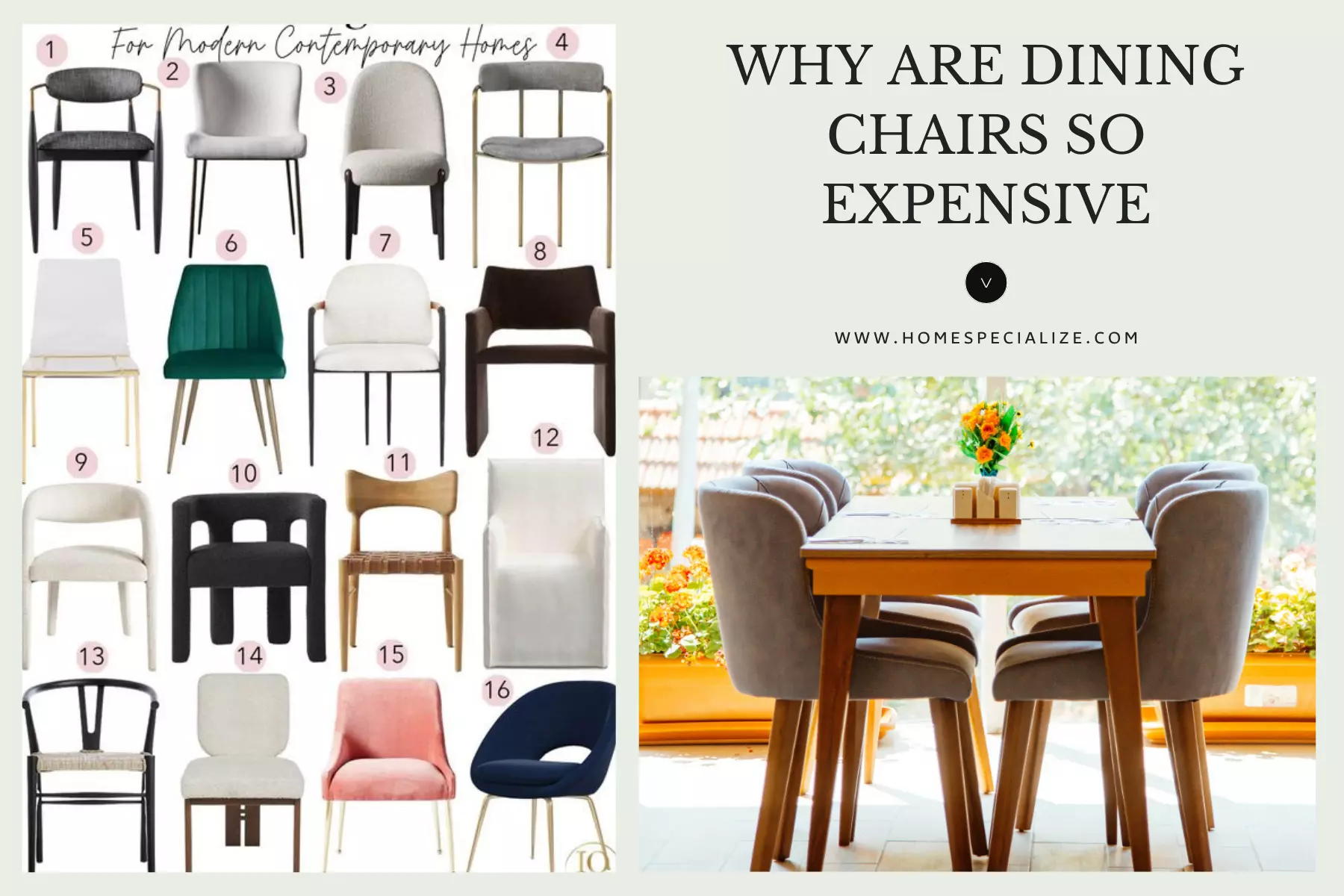 Why are dining chairs so expensive