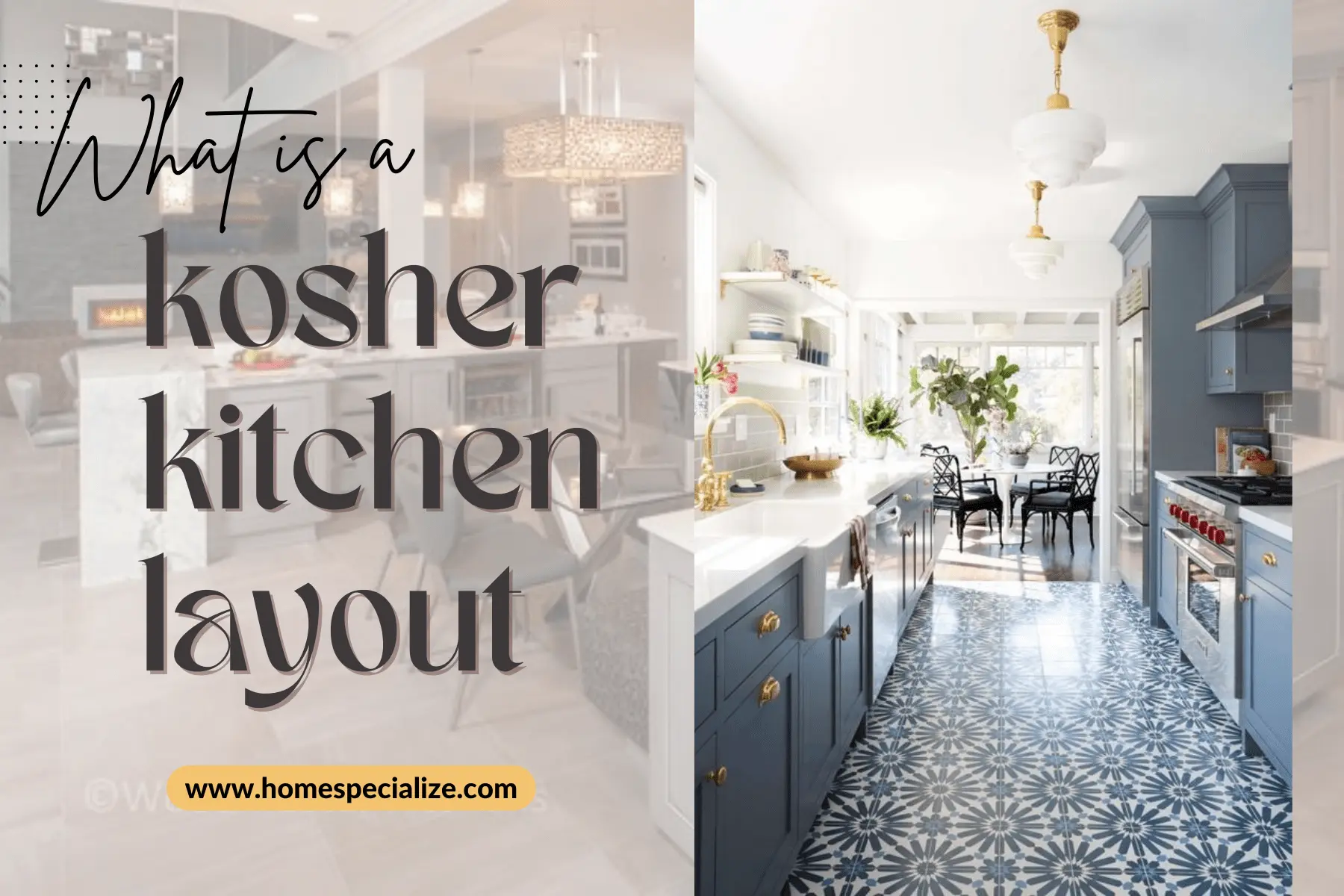What is a kosher kitchen layout