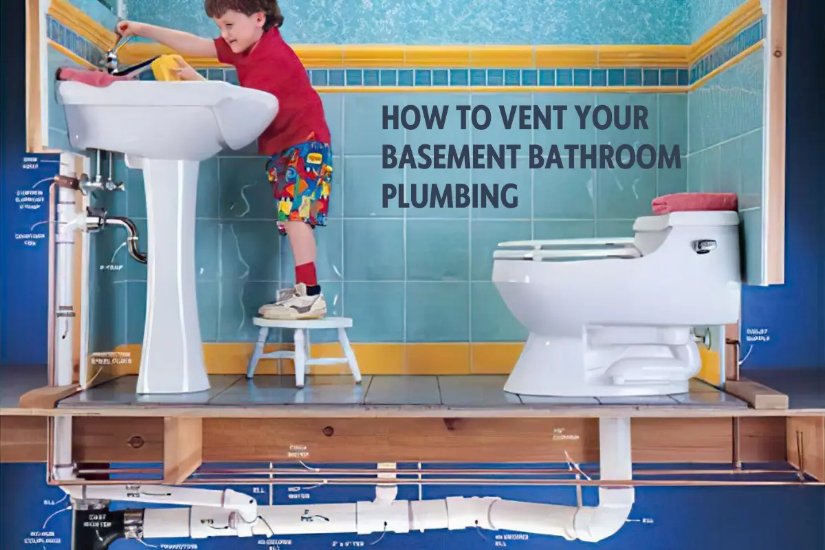 how to vent basement bathroom plumbing