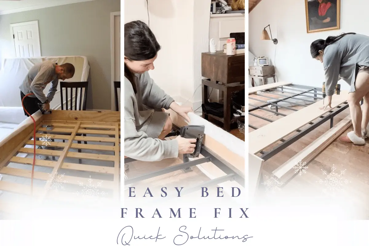 how to fix a bed frame