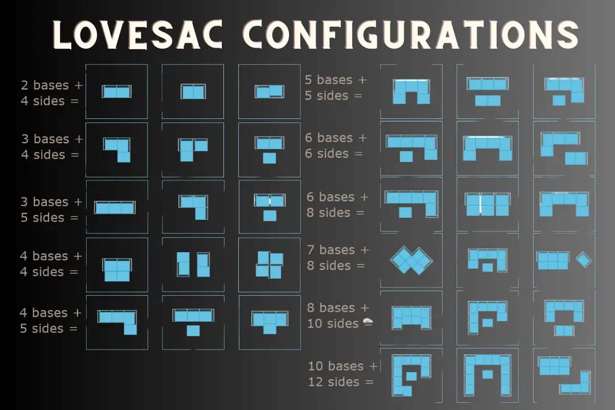 Lovesac Configurations