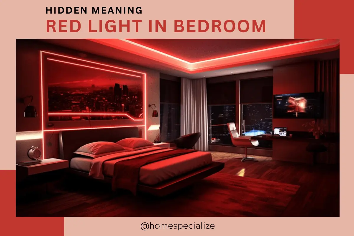 what does a red light in a bedroom mean