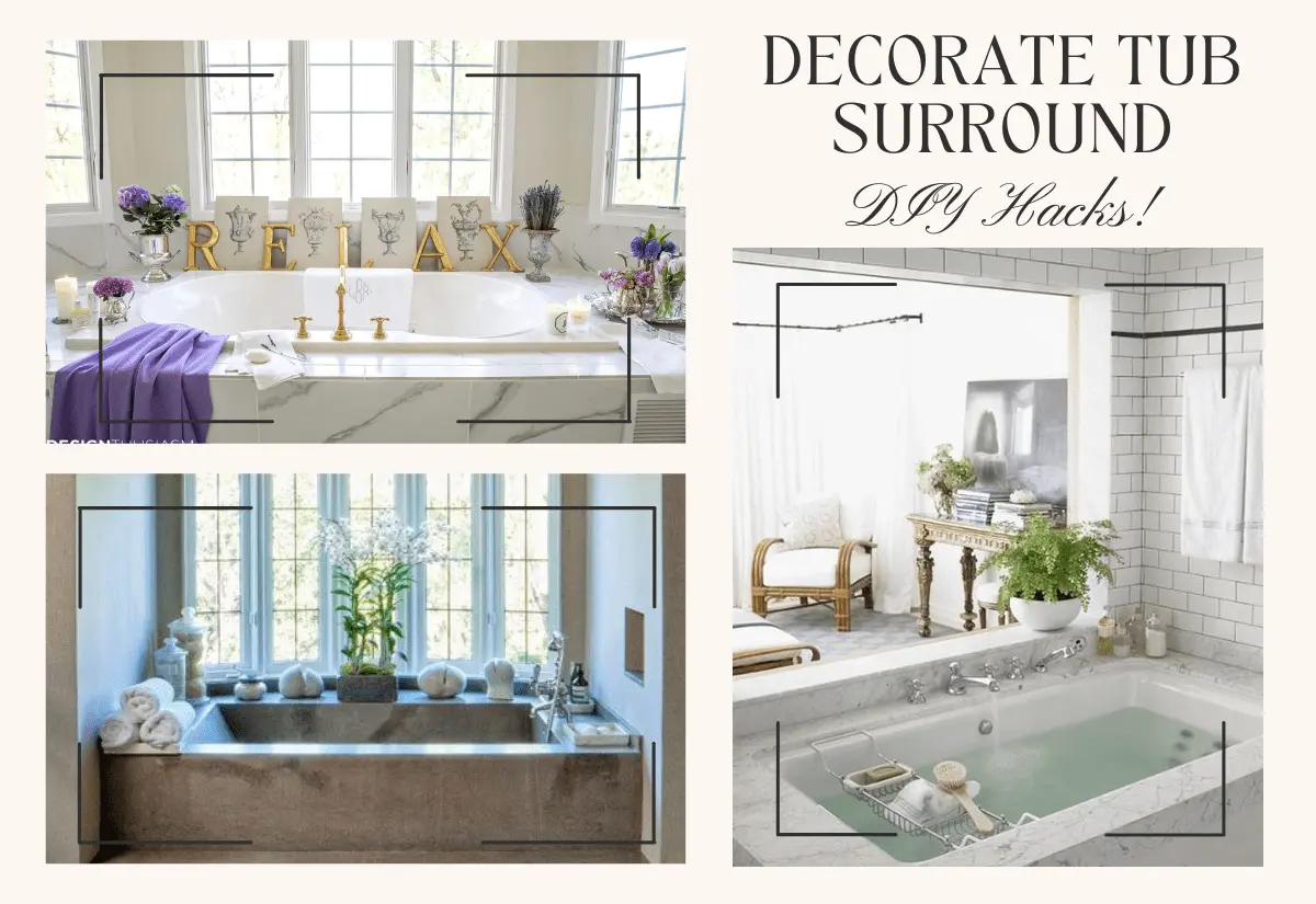 how to decorate a tub surround