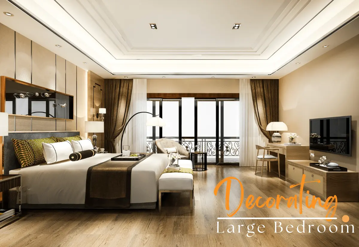 how to decorate a large bedroom