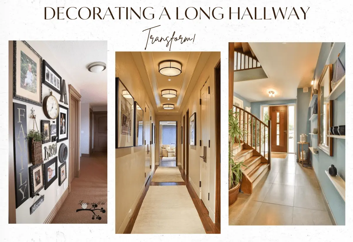 how to decorate a long hallway