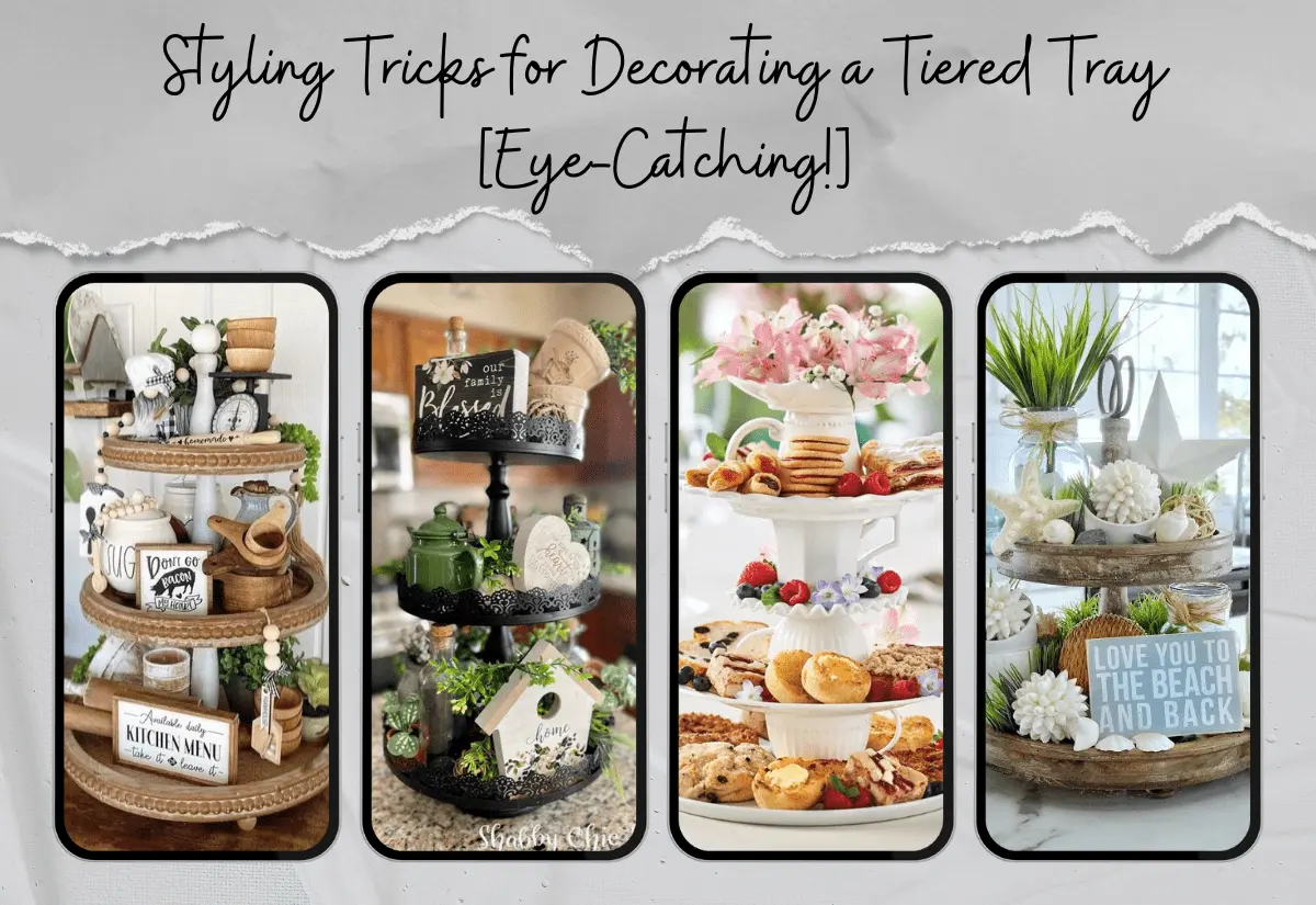 how to decorate a tiered tray