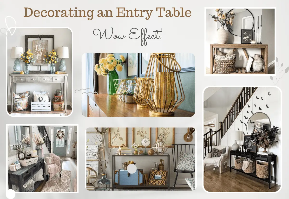 how to decorate a entry table