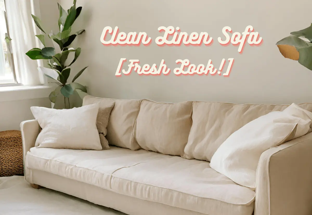 how to clean a linen sofa
