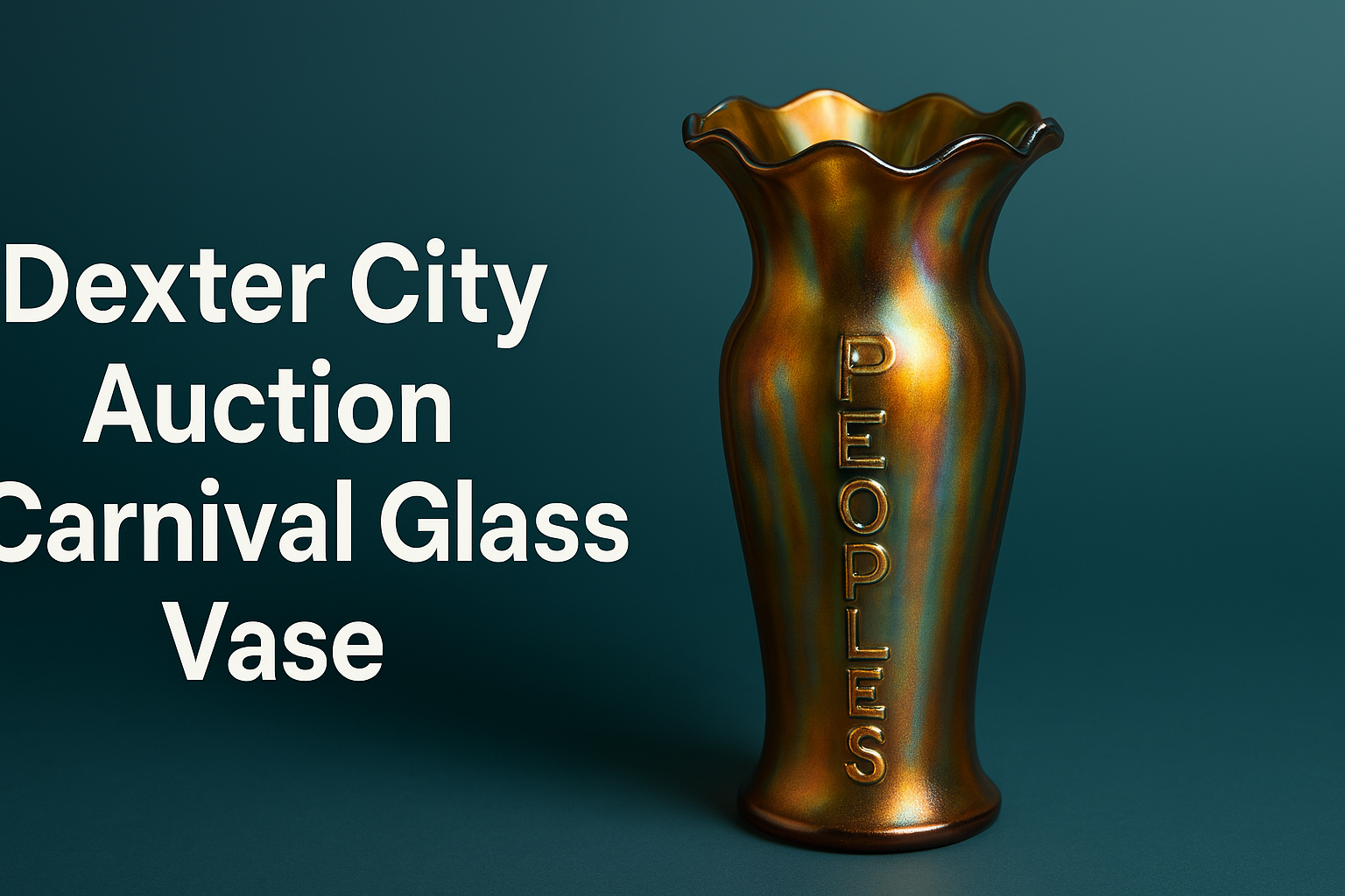 Dexter City Auction Carnival Glass Vase Shatters Records