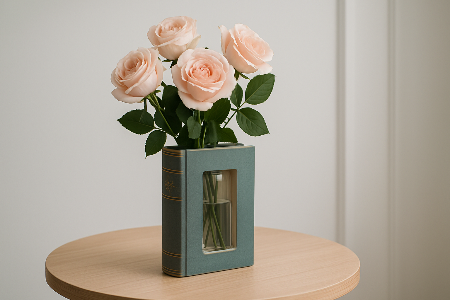 book vase
