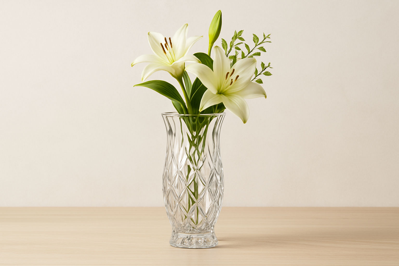 crystal vase