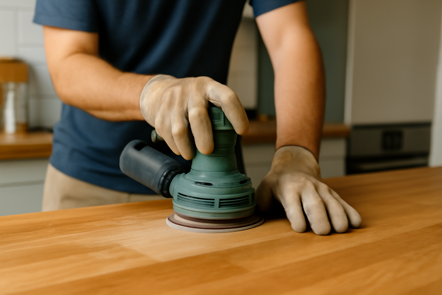 renovating wooden worktops